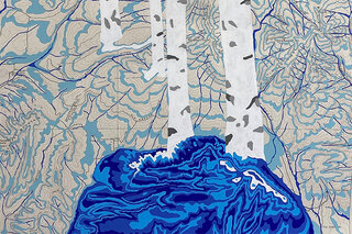 Map image for &#039;Rivers Feed the Trees #467 (Aquifers)&#039; from the Art x Climate Gallery